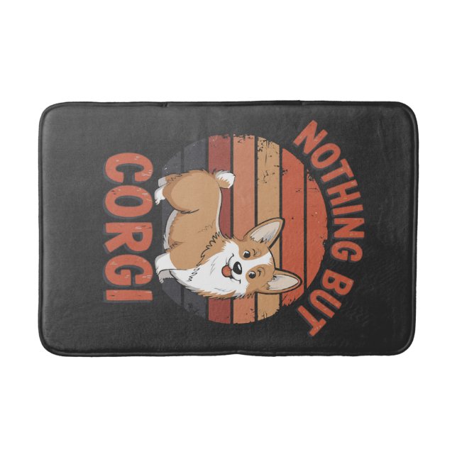 Nothing But Corgi Bath Mat (Front)