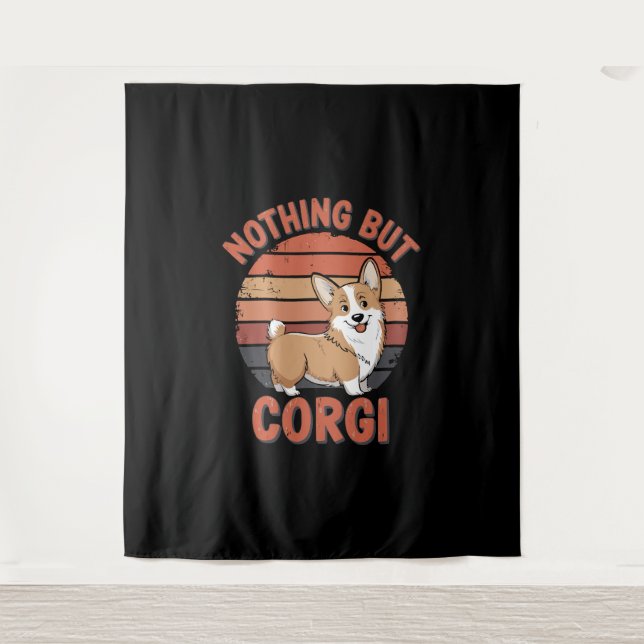 Nothing But Corgi Tapestry (Front)