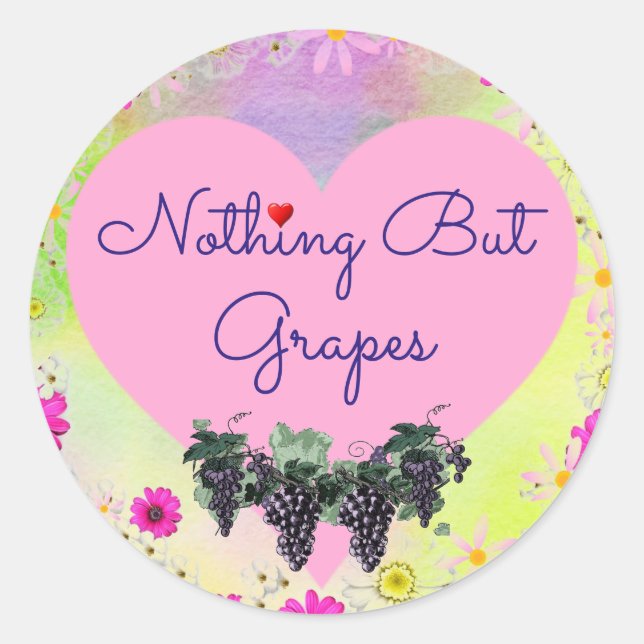 Nothing But Grapes Sticker (Front)