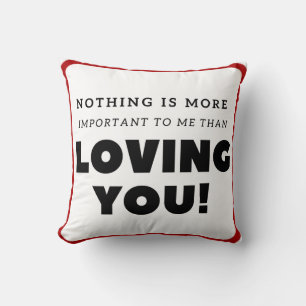 Nothing But Love Quote Throw Pillow