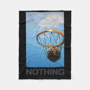Nothing But Net Basketball Minimalist Hoop Sky Des Fleece Blanket