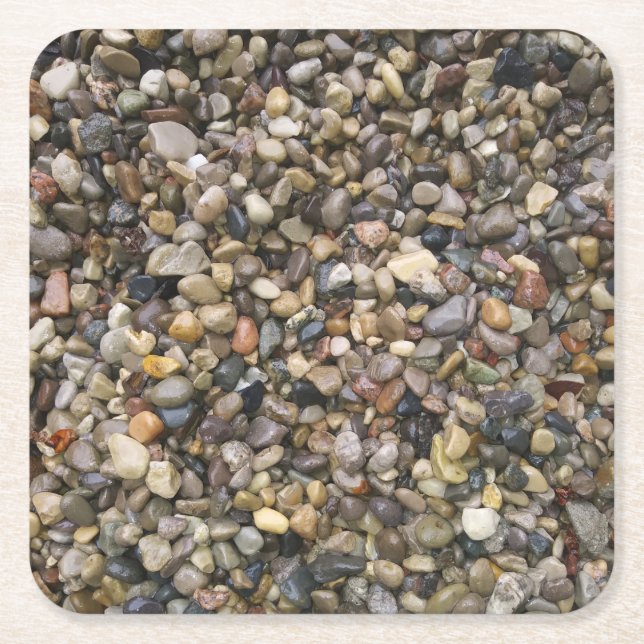 Nothing But Rocks to Hold Your Glass Square Paper Coaster (Front)