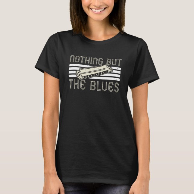 Nothing But The Blues Harmonica T-Shirt (Front)