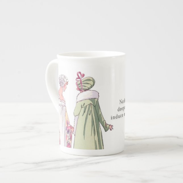 Nothing but the deepest love - Pride & Prejudice Bone China Mug (Front Left)