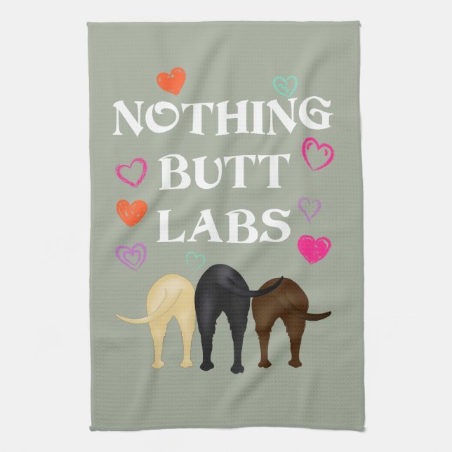 Nothing Butt Labs! Tea Towel (Vertical)
