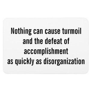 "Nothing can cause turmoil..." Magnet