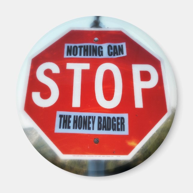 Nothing Can STOP th Honey Badger Magnet (Front)