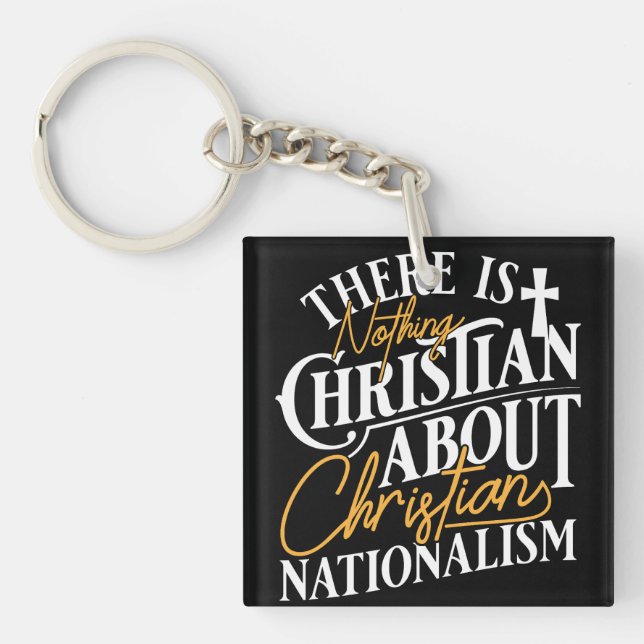 NOTHING CHRISTIAN ABOUT IT KEY RING (Front)