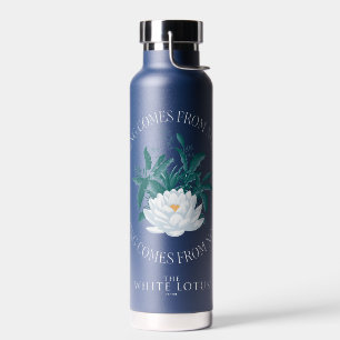 Nothing Comes From Nothing - The White Lotus Water Bottle
