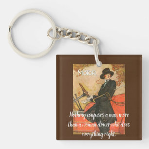 "Nothing confuses a man more.." Key Ring