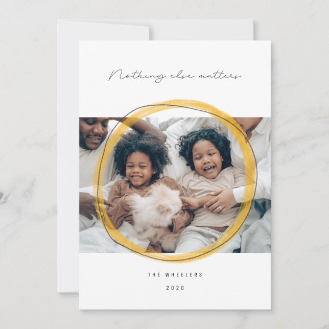 Nothing Else Matters Holiday Card (Front)