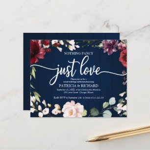 Nothing Fancy Budget Rustic Wedding Invitations