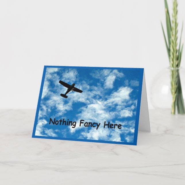 Nothing Fancy Just A Plane Card (Front)