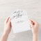 Nothing Fancy Just Love All in One Wedding Invite