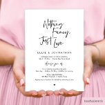 Nothing Fancy Just Love, Black, Wedding Elopement  Invitation<br><div class="desc">Beautiful Modern Beautiful Casual Minimal,  Black Script font,  Wedding Elopement Announcement,  Invitation card (Nothing Fancy Just Love). This is perfect for your wedding reception and post-wedding celebration party. Add your details in matching font / lettering.
#TeeshaDerrick</div>