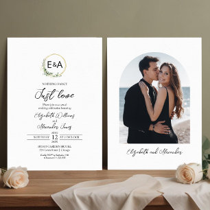 Nothing Fancy Just Love Budget Wedding Invitation