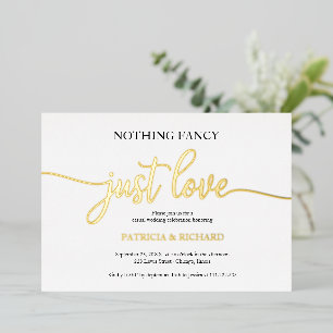 Nothing Fancy Just Love Casual Wedding