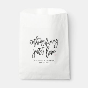 Nothing fancy just love casual Wedding Favour Bag