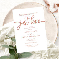 Nothing Fancy Just Love Casual Wedding