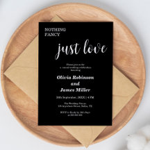 Nothing Fancy Just Love Casual Wedding 