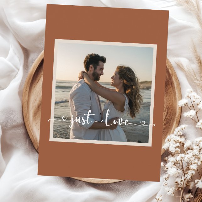 Nothing fancy Just Love desert beige wedding Invitation (Creator Uploaded)
