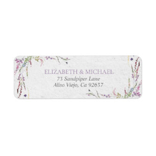 Nothing Fancy Just Love Floral Return Address Label