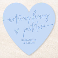 Nothing Fancy Just Love Icy Blue Wedding