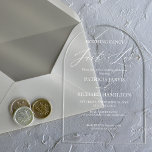 Nothing Fancy Just Love Intimate Wedding Acrylic Invitations<br><div class="desc">Our stunning wedding invitations are easy to personalise with your details, and your guests will love them. Customise them with your information to impress everyone. If you have any special requests, please feel free to chat with us. PLEASE NOTE: For assistance on orders, shipping, product information, etc., contact Zazzle Customer...</div>