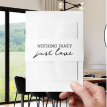 Nothing Fancy Just Love Minimalist Wedding