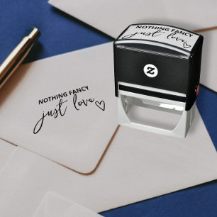 Nothing Fancy Just Love Minimalist Wedding Self-inking Stamp