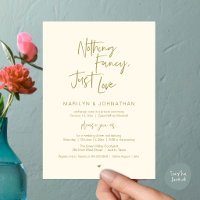 Nothing Fancy Just Love, Modern Reception Dinner
