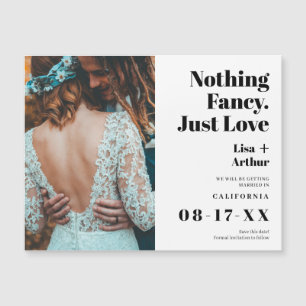 Nothing fancy just love photo bold save the date