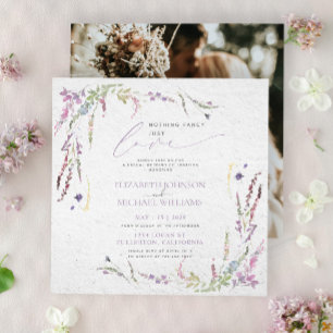 Nothing Fancy Just Love Photo Casual Wedding Invit Invitation