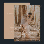 Nothing Fancy Just Love Photo Elopement Wedding Invitation<br><div class="desc">Nothing Fancy Just Love Photo Elopement Wedding Invitation</div>