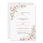 Nothing Fancy Just Love Pink Floral Photo Wedding