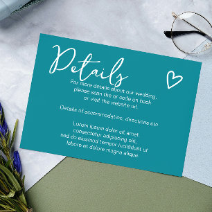 Nothing Fancy Just Love QR Code Enclosure Card