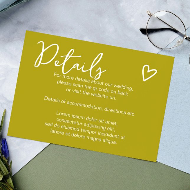 Nothing Fancy Just Love QR Code Groovy Green Enclosure Card (Nothing Fancy Just Love QR Code Enclosure Cards from Ricaso. Perfect to Mix & Match. see collection)