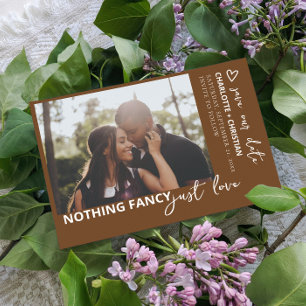 Nothing Fancy Just Love Retro Colour Save The Date