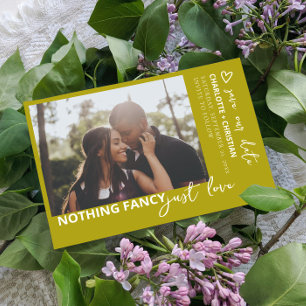 Nothing Fancy Just Love Retro Colour Save The Date