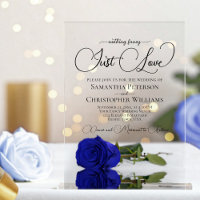 Nothing Fancy Just Love Royal Blue Rose Wedding