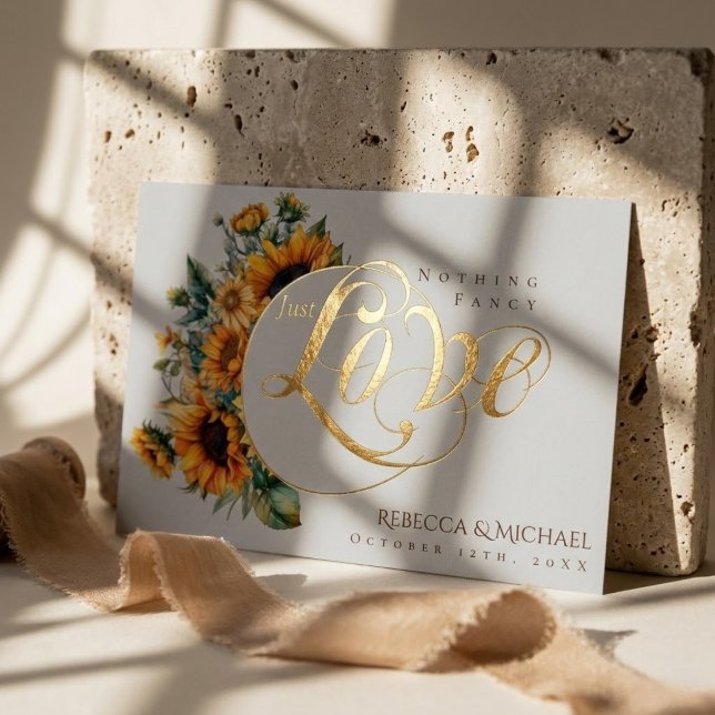 Nothing Fancy Just Love Rustic Sunflower Wedding (Creator Uploaded)