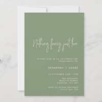 Nothing Fancy Just Love Sage Engagement Party