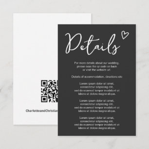 Nothing Fancy Just Love Simple QR Code Enclosure Card