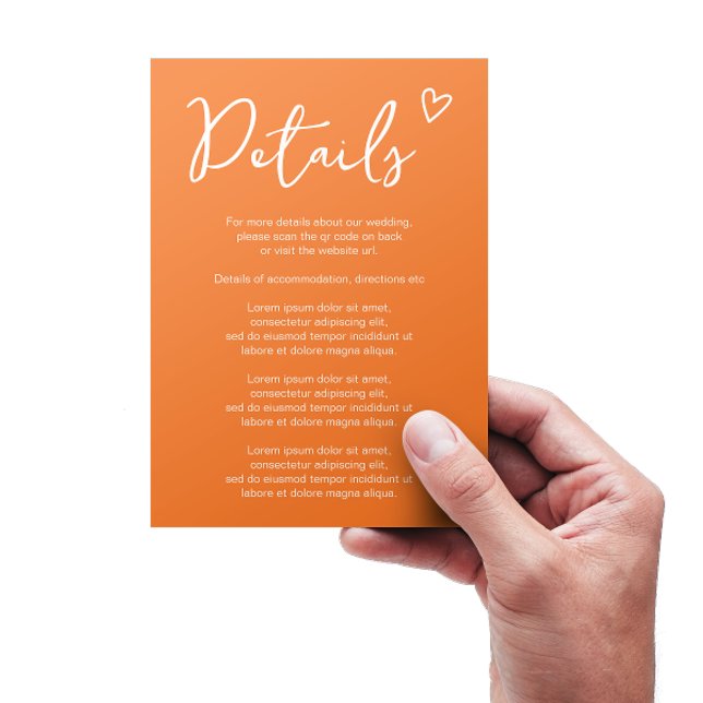 Nothing Fancy Just Love Simple QR Code Retro 70s Enclosure Card (Nothing Fancy Just Love Simple QR Code Retro 70s Enclosure Cards from Ricaso. Vibrant colors)