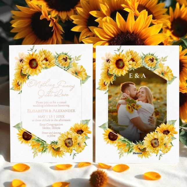 Nothing Fancy Just Love Sunflower Wedding Real (Creator Uploaded)