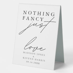 Nothing Fancy Just Love Wedding  