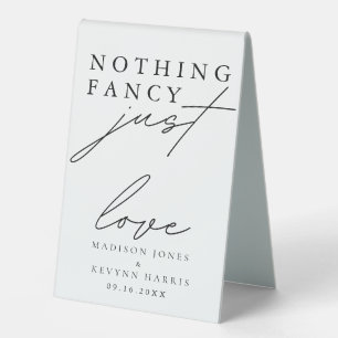 Nothing Fancy Just Love Wedding  