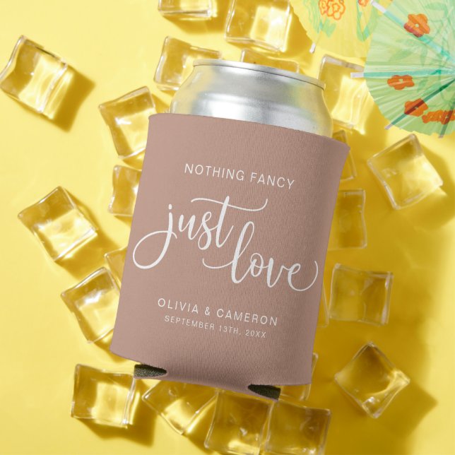 Nothing Fancy Just Love Wedding Favour Can Cooler (In Situ Summer)