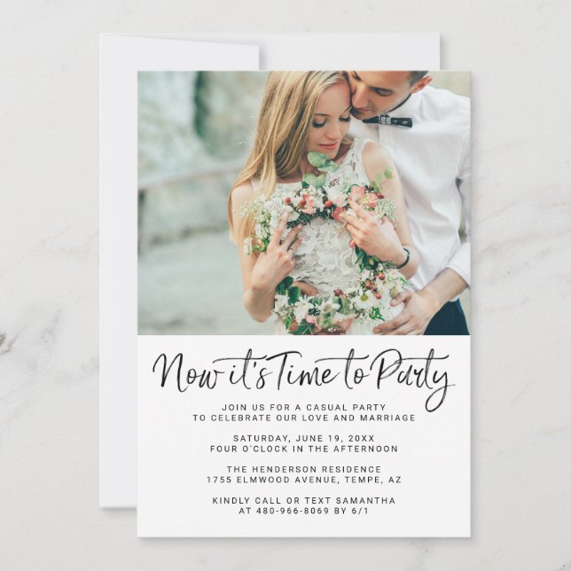 Nothing Fancy Just Love | Wedding Reception (Front)