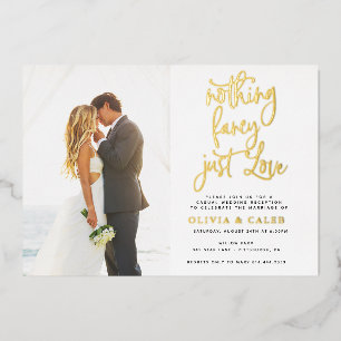 Nothing Fancy Just Love Wedding Reception